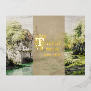 Invitación a la boda de un cuento de hadas de desp