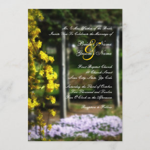 Invitación a la boda de un jardín secreto