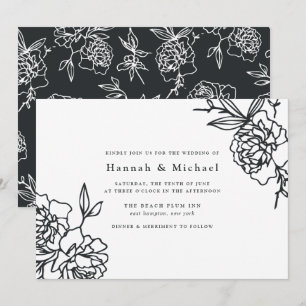 Invitación a la boda de un jardín secreto   Tinta