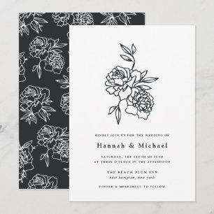 Invitación a la boda de un jardín secreto   Tinta