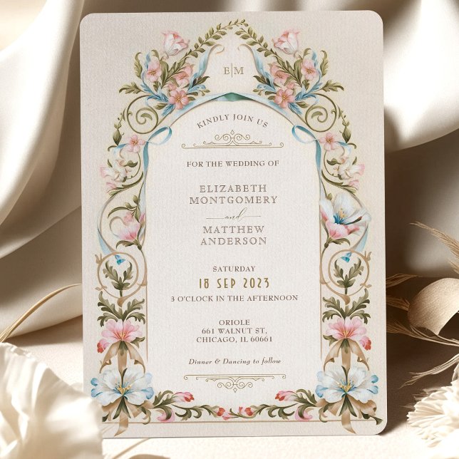 Invitación a la boda de un jardín victoriano real (Subido por el creador)