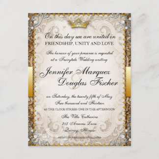 Invitación a la boda de un libro de cuentos de had