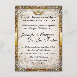 Invitación a la boda de un libro de cuentos de had