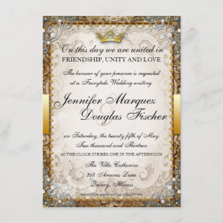 Invitación a la boda de un libro de cuentos de had