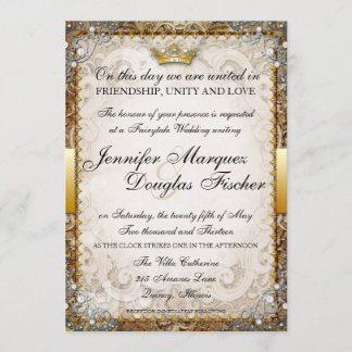 Invitación a la boda de un libro de cuentos de had