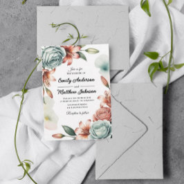 Invitación a la boda de un moderno Rosa de diseño 