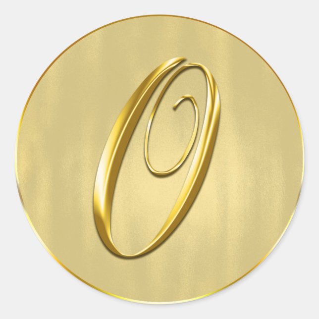 Invitación a la boda de un monograma o sello de or (Anverso)