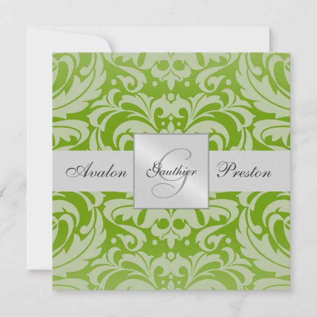 Invitación a la boda de un monólogo verde (Anverso)