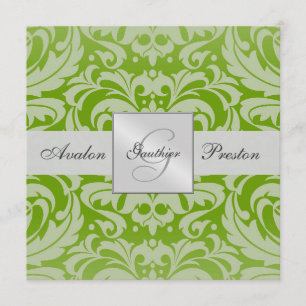 Invitación a la boda de un monólogo verde