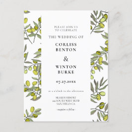 Invitación a la boda de un patrón de bifurcación e