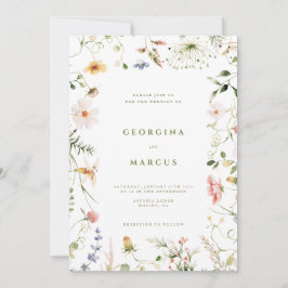 Invitación a la boda de un pequeño jardín
