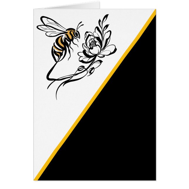 Invitación a la boda de una abeja de lujo incansab (Frente)