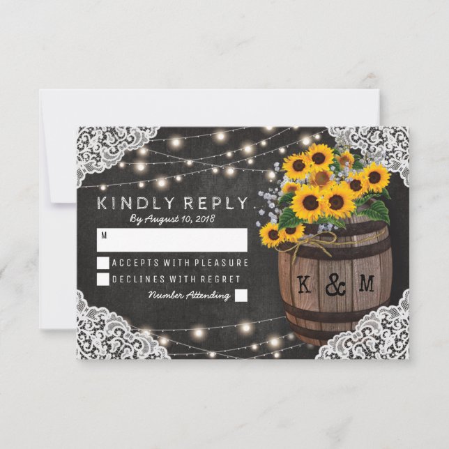 Invitación a la boda de una Boda de Vinos de Giras (Anverso)