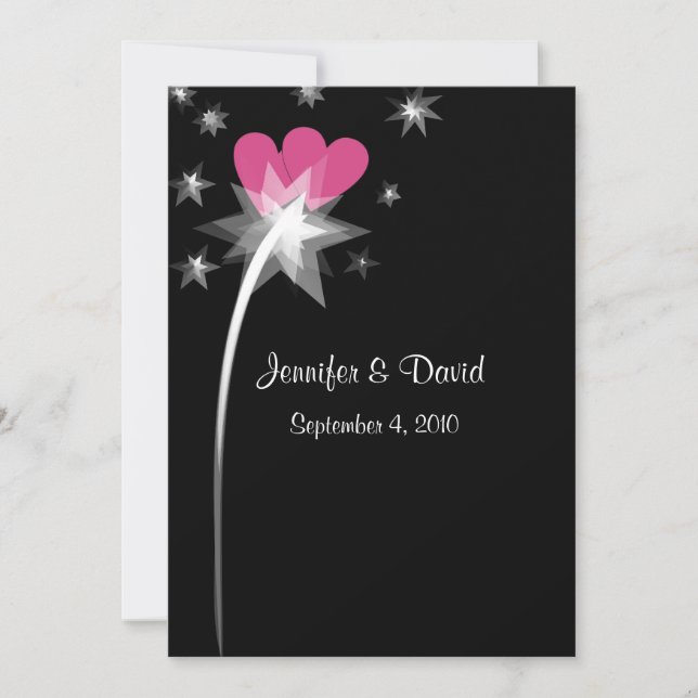 Invitación a la boda de una estrella de tiro (Anverso)