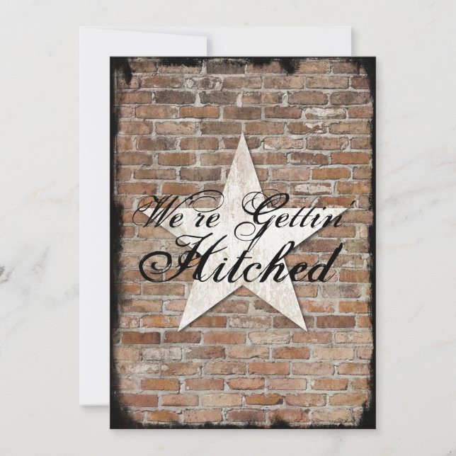 Invitación a la boda de una estrella rusa con un g (Anverso)