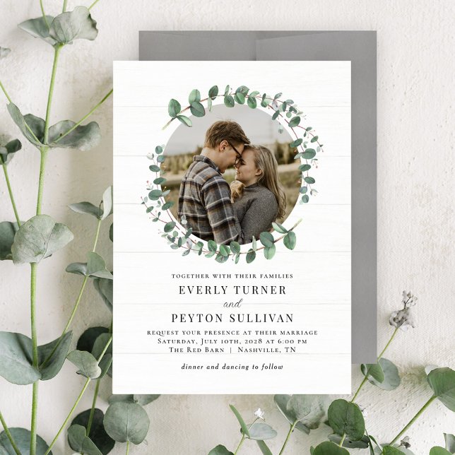 Invitación a la boda de una foto de una vegetación (Subido por el creador)