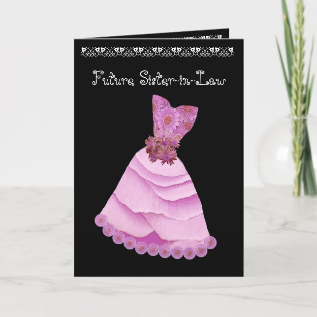 Invitación a la boda de una futura cuñada (Anverso)