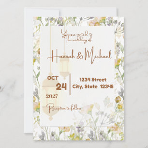 Invitación a la boda de una granja