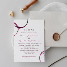 Invitación a la boda de una manta de vinos de Borg