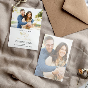 Invitación a la boda de una serie elegante con gui