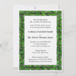 Invitación a la boda de vacaciones en invierno