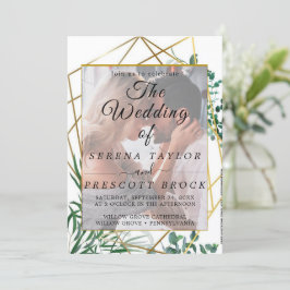 Invitación a la boda de Vellum de estilo oligarca
