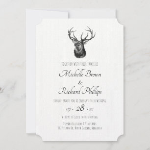 Invitación a la boda de venados