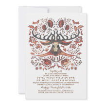 Invitación a la boda de venados con animales de Wo