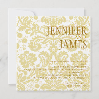 Invitación a la boda de verano de la crema blanca