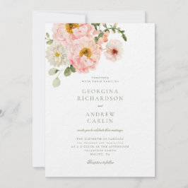 Invitación a la boda de verano en el jardín dulce