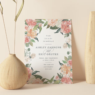 Invitación a la boda de verano medio