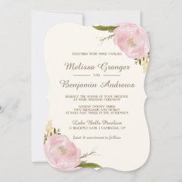 Invitación a la boda de viejos amigos rosados