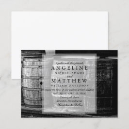 Invitación a la boda de viñas con temática de vino