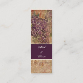 Invitación a la boda de viñas de uva de edad avanz