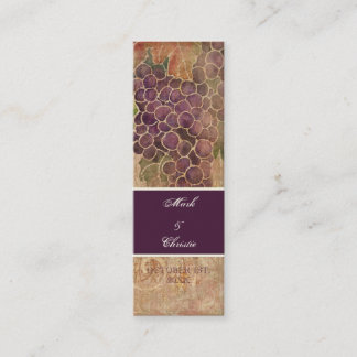 Invitación a la boda de viñas de uva de edad avanz