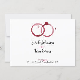 Invitación a la boda de vino