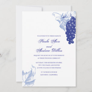 Invitación a la boda de vino