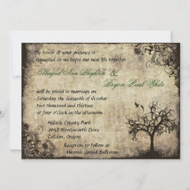 Invitación a la boda de Vintage