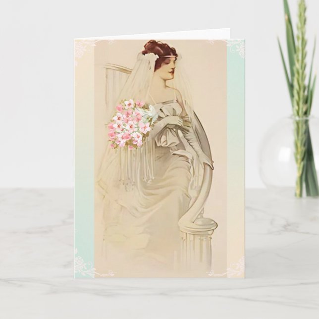 Invitación a la boda de Vintage (Anverso)
