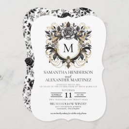 Invitación a la boda de Vintage Glam Floral