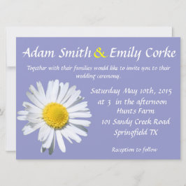 Invitación a la boda de Violet Tulip Daisy