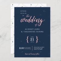 Invitación a la boda de Wanderlust con tema de via