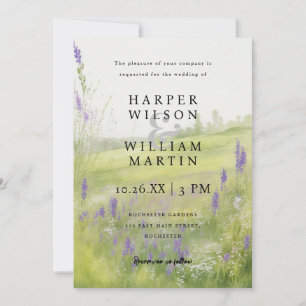 Invitación a la boda de Watercolor Meadow