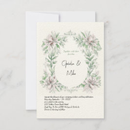 Invitación a la boda de Watercolor Sage Floral