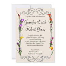 Invitación a la boda de West Calla Lily Posh