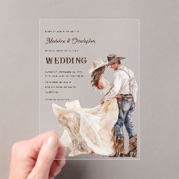 Invitación a la boda de Western Ranch