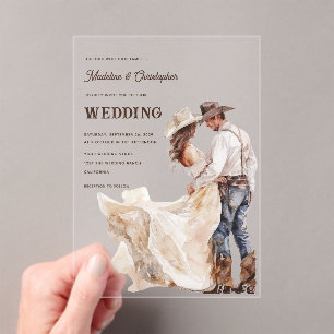Invitación a la boda de Western Ranch