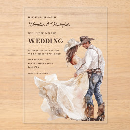 Invitación a la boda de Western Ranch