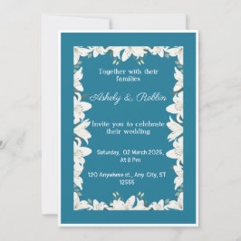 Invitación a la boda de White Lily
