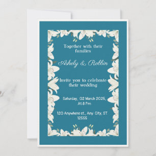 Invitación a la boda de White Lily